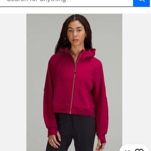 Lululemon Women's Scuba Oversized Cropped Full Zip Hoodie XS/S